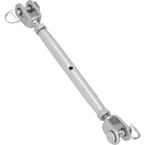 Anneau tendeur ridoir œil M6 inox 304 qualité marine, vis de tension pour voilier bateau, mât haubans, accastillage inoxydable, résistant corrosion eau salée. (1/5)