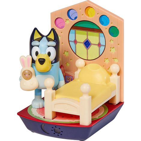 Veilleuse éducative Bluey 3 en 1 – Lampe torche et réveil programmable – Lumière douce LED – Dimensions 14x9x11 cm – À partir de 2 ans – Moose Toys