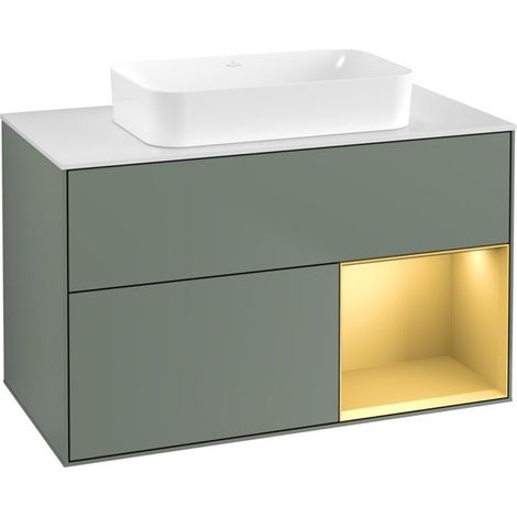 Villeroy & Boch F661HFGM Sous-meuble lavabo Finion F66 (1/2)