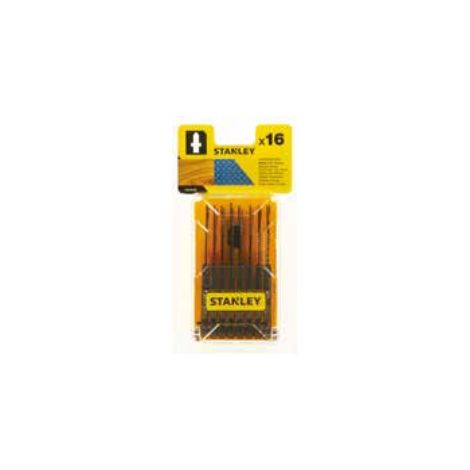 Stanley STA28050-XJ lame de scie de scie sauteuse, de scie de scie à chantourner et de scie alternative Lame de scie de scie sauteuse de scie alternative de acier de haute vitesse (HSS) 10 pièce(s)