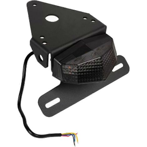 LED-Kennzeichenhalterung hinten für Honda XR250R und XR400R Motorräder, mit integriertem Rücklicht und LED-Rückleuchte. Kit zum Entfernen des hinteren Kotflügels. (1/5)