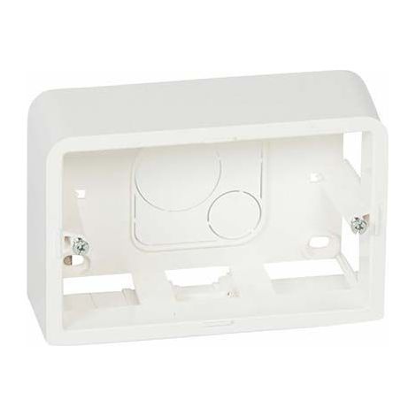 Caja de superficie rectangular “Mosaic” para tres módulos IP20/IK02 124x88x40mm fabricada en termoplástico color blanco LEGRAND (1/3)
