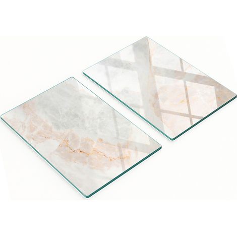 Planches décoratives multifonctionnelles pour cuisine, en marbre trempé, 2 x 40 x 52 cm (1/5)