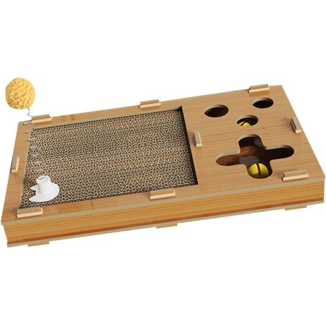 Indoor Cat Scratching Post, Kitten Scratching Board, Cat Entertainment Toy (1/5)
