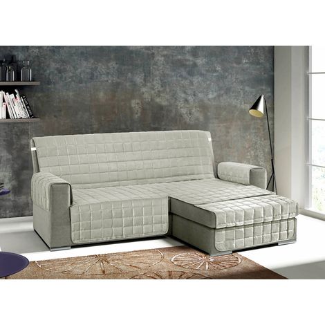 Copridivano Per Divani Con Penisola Modello Join Colore Grigio, misura190 cmcoloreGrigio (1/2)