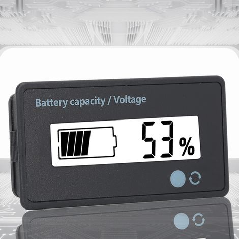 GY-6GD PCB HTN Indicateur de Batterie LCD avec Alarme Clignotante 12-84V Blanc (1/5)