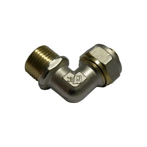10 x RACCORDO CURVO MASCHIO IK PER MULTISTRATO Misura: Diam. 3/4 x 20