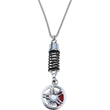 Pendentif de rétroviseur pour voiture SUV Véhicule Décoration Roue en métal avec amortisseurs Ornement Ornement Intérieur Pendentif Charm (1/4)