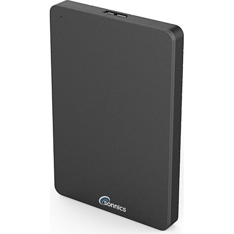 Disque dur externe SSD portable par - USB 3.0, vitesse de transfert très rapide pour une utilisation avec un PC Windows, Mac Apple, Xbox One et PS4 1 To gris foncé (1/5)