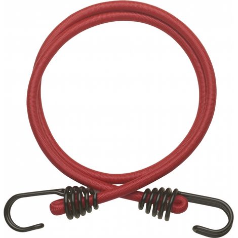 Set di 2 tenditori in gomma a gancio, 8mmx1m, rosso - THIRARD