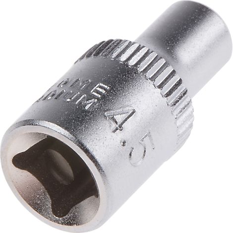 Douille 4.5mm Hexagonal, entraînement 1/4'', Carré ( Prix pour 1 ) (1/2)