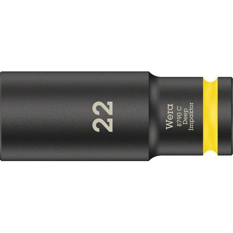 Wera 8790 C Impaktor Deep 05004838001 Innen-Sechskant Steckschlüsseleinsatz 22 mm 1/2" (12.5 mm