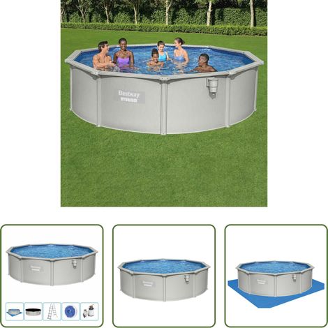 vidaXL Poolleiter - Bestway Hydrium Swimmingpool-Set 460x120 cm