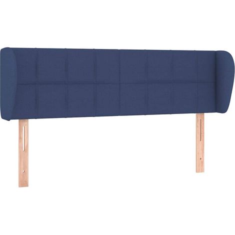Maison Exclusive - Cabecero de tela azul 147x23x78/88 cm (1/5)
