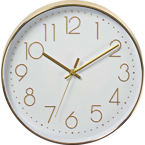 CLWA015PC30GD RELOJ DE PARED CIRCULAR ø30cm DORADO (1/3)