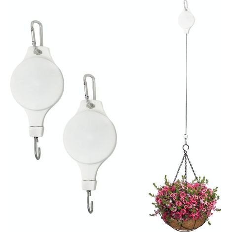 Filiyano – support de plante d – Poulie pour plantes, support de plante d'extérieur réglable et rétractable (1/5)