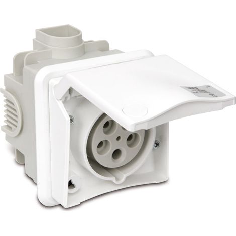 Prise encastrée PCE CEE 32 A, 400 V, IP44 (1/2)