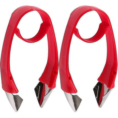 2 pièces Décapant pour végétaux Huller Stunk Remover 9,5 x 2 cm (rouge) (1/5)