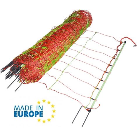 EuroNetz Combo Rete per Ovini Arancio 90/2-14/V-50 m GALLAGHER per Recinzioni Elettriche (1/2)