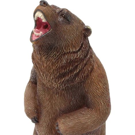 Figurine d'ours miniature en résine, cône d'encens pour brûleur, encensoir de bureau, décoration pour la maison, le bureau ou un studio de yoga, mini statue artisanale (1/4)