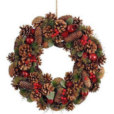 Mica Decorations Couronne de Noël Brun H9xl45xL45cm (1/5)