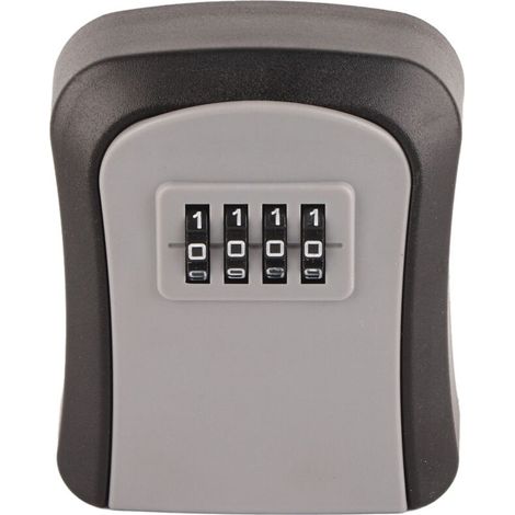 Boîte de Rangement de Clés étanche, Boîte de Serrure à Combinaison Sécurisée Antirouille Résistante à l'usure pour la Maison (Gris)