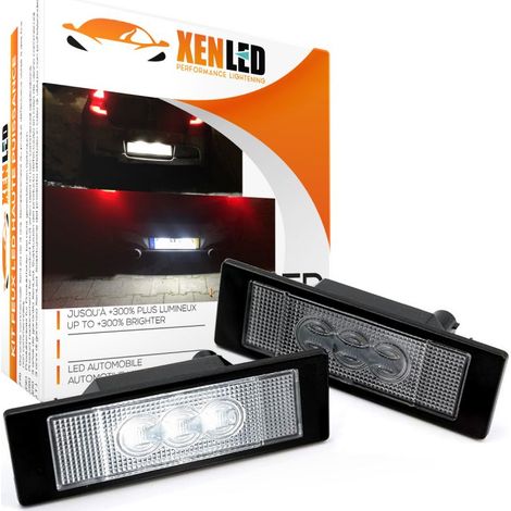 2x Éclairages plaque LED BMW E81 E87 F20 E63 E64 F12 E85 E86 E89 / Mini / Fiat - Plaque d'immatriculation LED