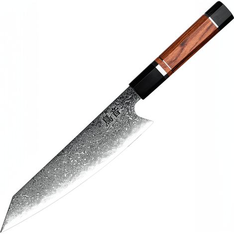 Couteau de chef japonais Torion en coffret cadeau, acier damassé VG-10, couteau professionnel
