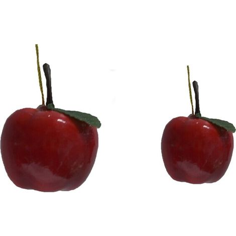 Mela rossa palline Decorazioni natalizie addobbi per Albero di Natale allestimen - grande e piccolo: Piccola (1/4)