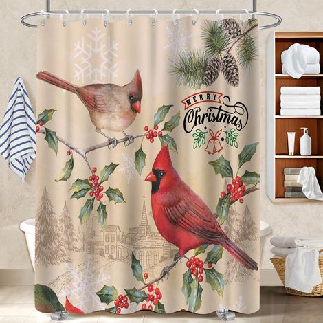 Rideau de douche en polyester 180x180 résistant rideau séchage rapide pour rafraîchir sa salle de bain (1/5)