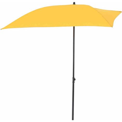 City Balkonschirm anthrazit/gelb, 160x100 cm Gestell Stahl anthrazit, Bezug 100% Polyester, 160g/m² gelb, Lichtschutzfaktor UPF 50+ (1/4)
