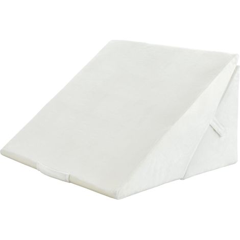 Cuscino multifunzione 58 x 50,5 x 36 cm comfort ottimale ergonomico pieghevole stile moderno memory foam bianco 200019250