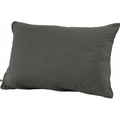 Taie d'oreiller "Gaïa" 60 x 60 cm & 50 x 70 cm "Gaze de Coton" - Gaïa Granit - 50 x 70 cm - Gaia Granit -