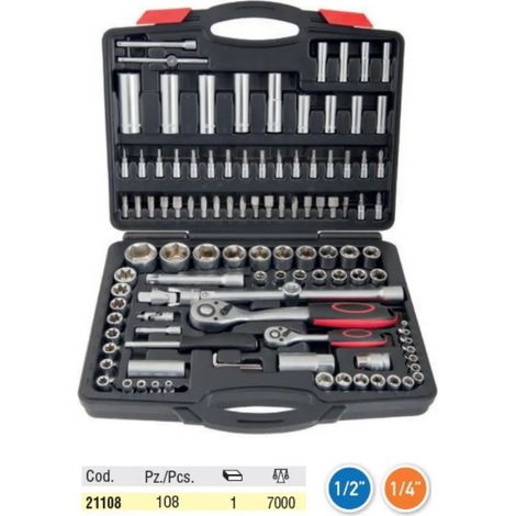 SERIE BUSSOLE OMMA ATTACCO 1/2"-1/4" (108 PZ) OFFERTA- (1/2)