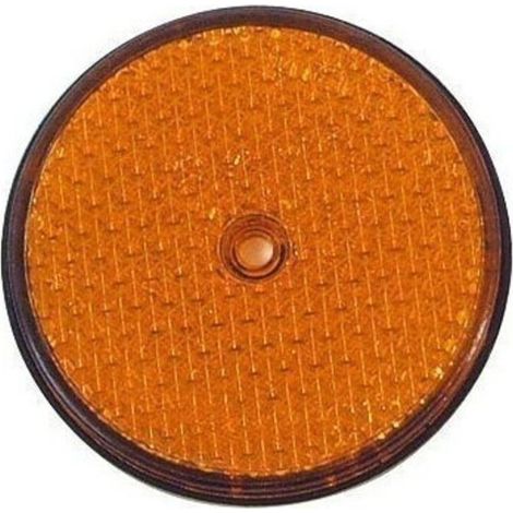 Catadioptre rond orange à visser