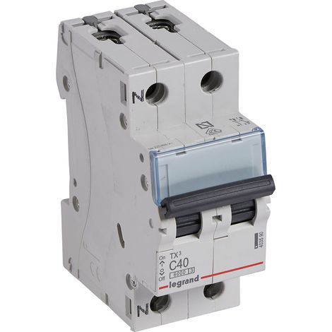 Interruptor magnetotérmico Legrand 403590 TX3 6KA C P+N 40A