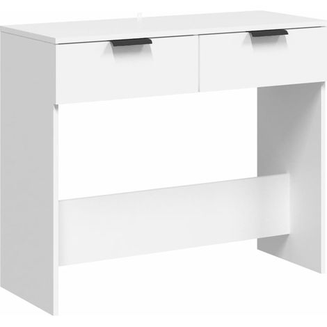 Maison Exclusive - Mesa consola de madera contrachapada blanco 90