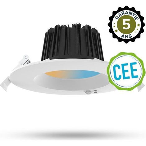 Plafonnier LED CCT multi-puissance 13/18W 3000/4000/6500K blanc Détecteur IR - Garantie 5 ans Miidex Lighting® (1/5)