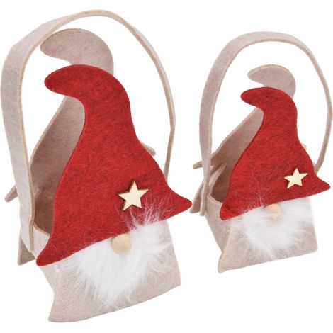 Panier de Bonbons de Noël - Design Attrayant, Matériau Premium et Durable - Sac Cadeau de Noël