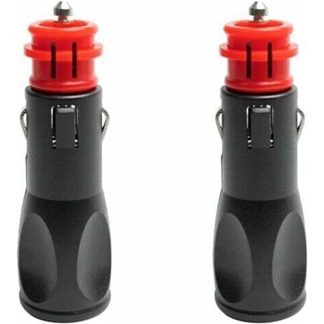 Prise Allume Cigare Male,Adaptateur Male Allume Cigare,Prise Fiche Male Allume Cigare,Fiches pour adaptateurs d'allume-Cigare européens 12V - 2PC (1/5)