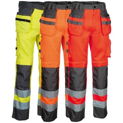 Pantaloni da lavoro ad alta visibilità Cofra Blinding - 50 (EU) - Giallo (1/5)