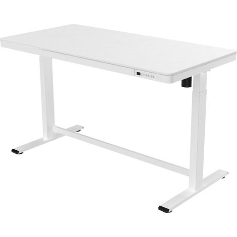 Bureau éléctrique / bureau à domicile - 140x70 cm - Plastique blanc