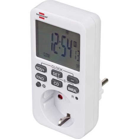 Temporizador digital brennenstuhl 1506320 blanco 3600 vatios (1/4)