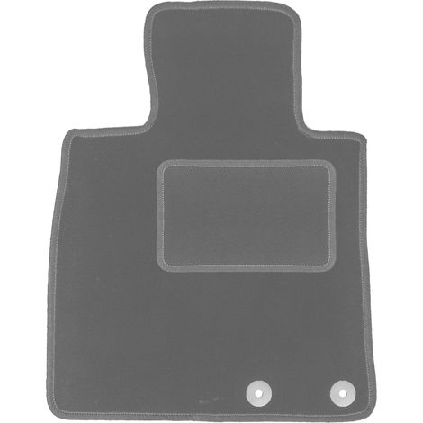 Tapis de sol conducteur en velours pour : Nissan Note II hatchback (2012-) graphite (1/5)