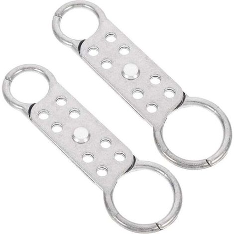 2 Pièces De Cadenas Anti-Étincelles À 8 Trous Loquet En Aluminium Cadenas À Double Extrémité 8 Trous Fournitures De Verrouillage Loquet D'Étiquette Cadenas De Sécurité (1/4)