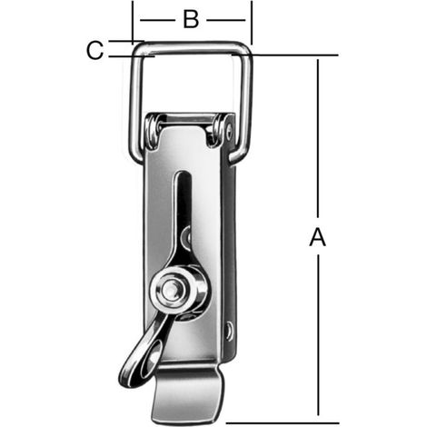 Vormann Spannverschluss H.110mm B.37mm VA m.Plombiermögl. (1/4)
