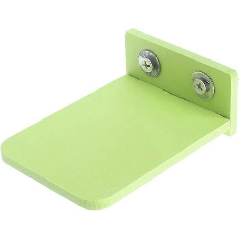 Plateforme en bois rectangulaire pour hamster, perchoir, étagère pour écureuil, lapin, vert L.