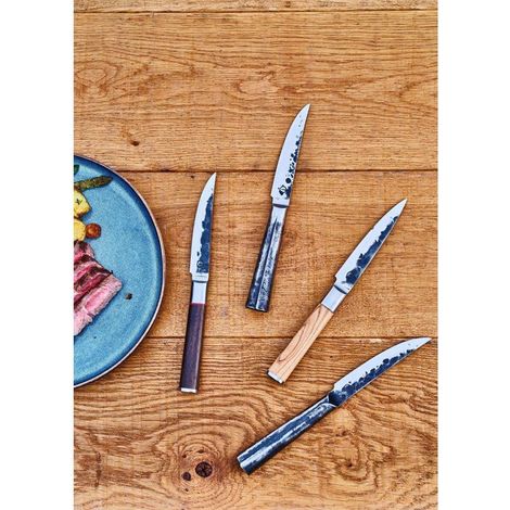 Couteau du chef - FORGED - SEBRA - Acier japonais 440C - Manche en bois Dalbergia - L 16 cm