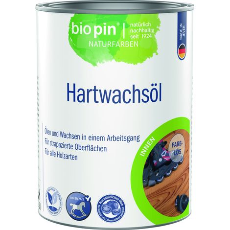 Biopin Naturfarben Hartwachsöl 2,5 L farblos Holzschutzmittel