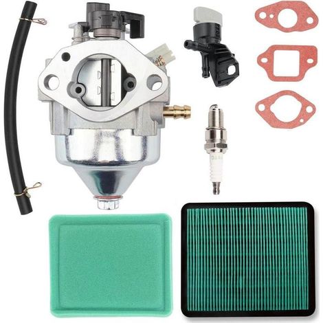 Carburateur 16100-Z9L-811 compatible avec les moteurs de tondeuses à gazon Honda GCV170A, HRN216 et HRX217, comprend un filtre à air, une bougie d'allumage et un filtre à carburant.